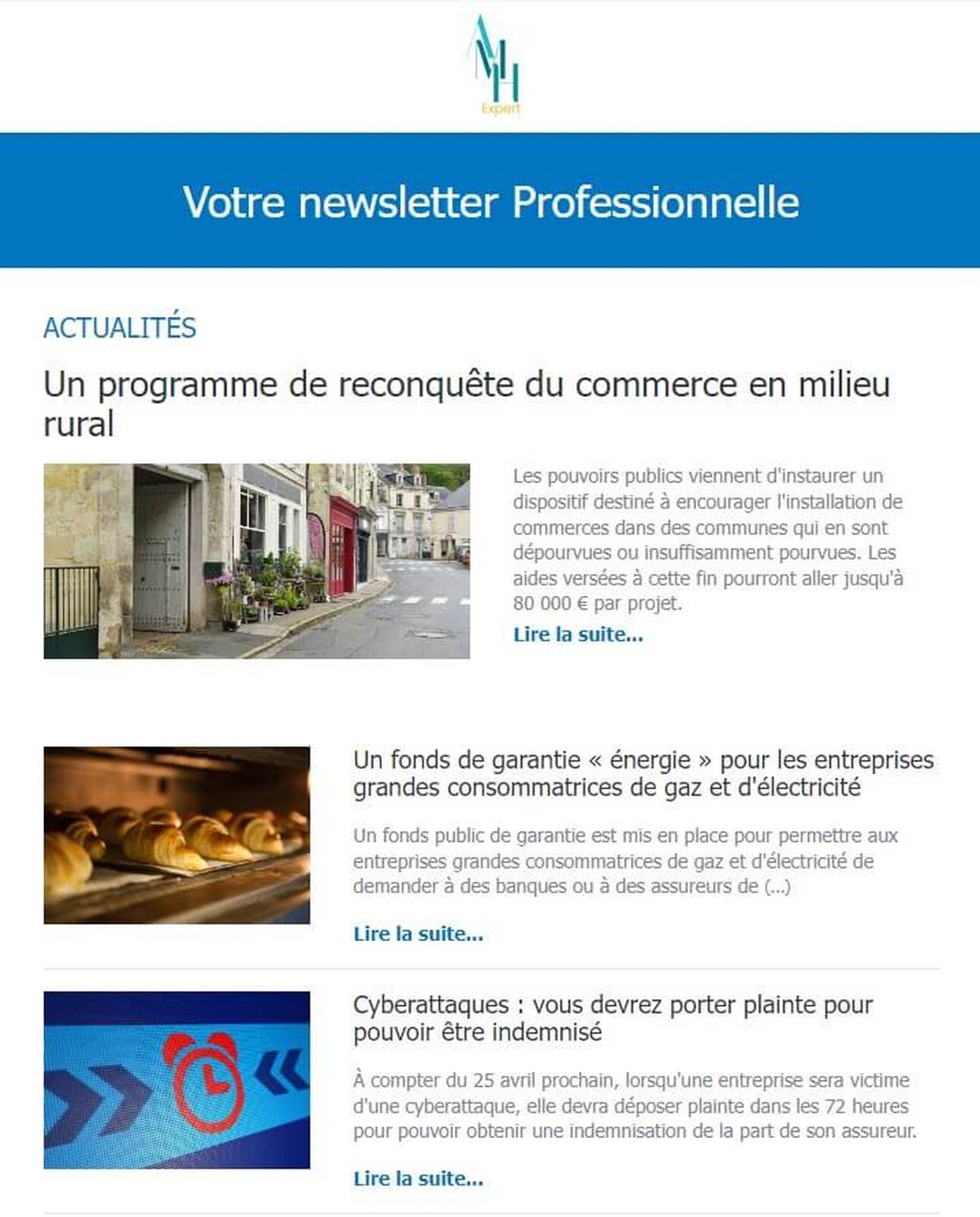 Votre newsletter